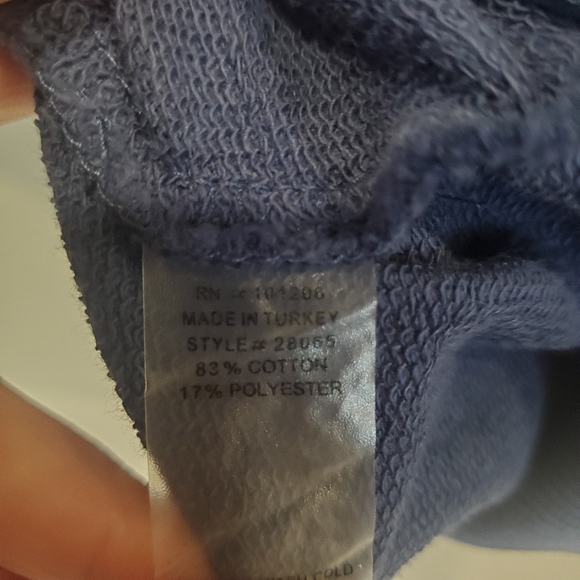 New Soft Surroundings Vintage Wash Blue Pullover Size XL NWT - Picture 5 of 5